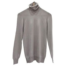 Loro Piana Kaschmir-Pullover mit Rollkragen Silber