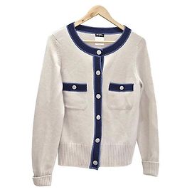 Chanel Cashmere Knit Cardigan White