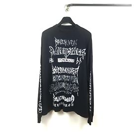 Balenciaga DIY Metall Langarm-T-Shirt Schwarz
