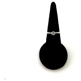 Tiffany & Co Anel de Platina com Diamantes Multicor
