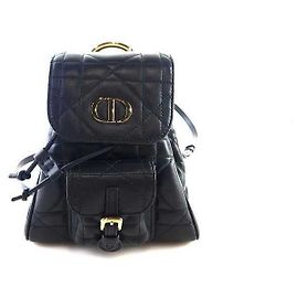 Dior Macro Cannage Caro Rucksack Schwarz