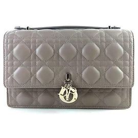 Dior Bolsa de ombro com alça superior e crossbody Marrom