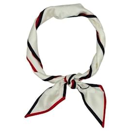Prada Bufanda delgada de seda estampada Blanco