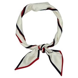 Prada Lenço fino de seda estampada Branco