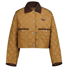 Prada Light Re-Nylon Cropped Jacket Orange