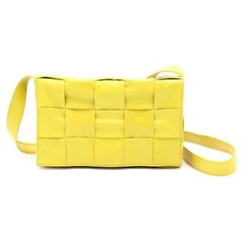 Bottega Veneta Borsa a spalla Intrecciato Cassette e borsa a tracolla Giallo