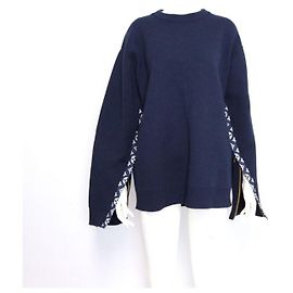 Louis Vuitton Maglione con maniche aperte per donne Blu