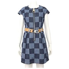Louis Vuitton Abito Donna Denim Damier XXL Blu
