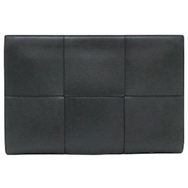 Bottega Veneta Borsa Clutch Documenti Arco Nera Nero