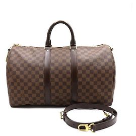 Louis Vuitton Bolsa de viagem Keepall Bandoulière Damier Ebene Multicor