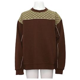 Gucci Herren-Sweatshirt mit Logo Braun