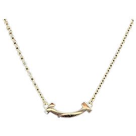 Collana Tiffany & Co T Smile Mini Oro Giallo Giallo
