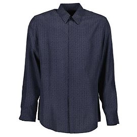 Fendi Camicia in seta FF Karligraphy Nero