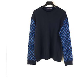 Louis Vuitton Monogramm Strick aus Wolle und Kaschmir Schwarz