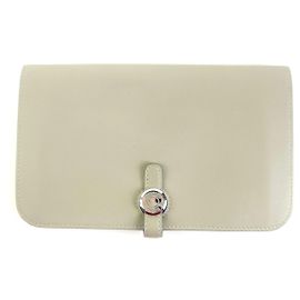 Hermès Long Wallet White