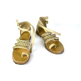 Chanel Chain Strap Sandals Golden