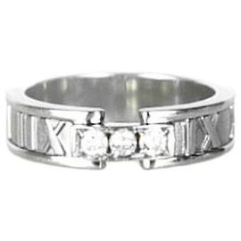 Tiffany & Co Atlas Diamant Weißgoldring Silber