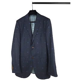 Gucci Bee Embroidered Blazer Jacket Black