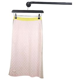Louis Vuitton Strickrock mit Monogramm Weiß