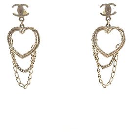 Chanel cc CC Heart Chain Earring Multicolore