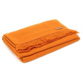 Hermès Unisex Cashmere Orange Rayee Schal Orange