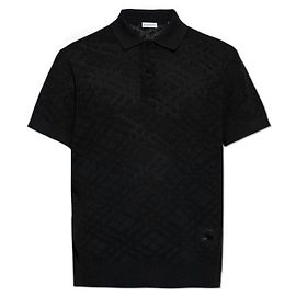 Burberry Woll-Polo-Shirt Schwarz