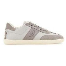 Tod's Suede Leather Tabs Sneakers White