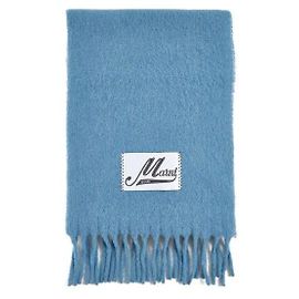 Marni Sciarpa in alpaca spazzolato blu brillante Blu