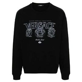 Versace Medusa Medaillon Sweatshirt Braun