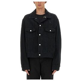 Maison Martin Margiela Maison Margiela Jeansjacke Schwarz Baumwolle Schwarz