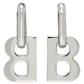 Balenciaga Chain XL Earring Silver Brass Silvery