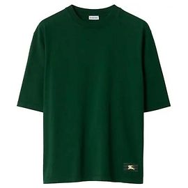 Burberry Camiseta de algodón de manga corta Negro