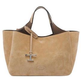 Tod's Logo Suede Mini Tote Bag Orange