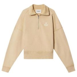 Isabel Marant Sweatshirt à demi-zip en ocre clair Orange