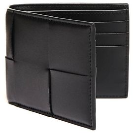 Bottega Veneta Cassette Folder Wallet Black