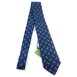 Gucci Corbata Horsebit Azul