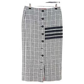 Thom Browne Checked Linen Skirt Multiple colors