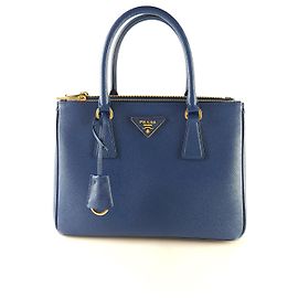 Prada Borsa a tracolla Galleria Saffiano Blu