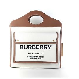 Burberry Borsa Tote con tasca Borsa a Spalla Multicolore
