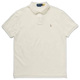 Ralph Lauren Polo-Shirt mit kurzen Ärmeln und gesticktem Pony-Logo Weiß