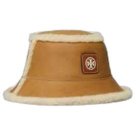 Tory Burch Reversible Shearling Hat Orange