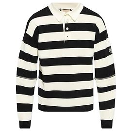 Gucci Polo-Strick mit abnehmbaren Ärmeln Mehrfarben