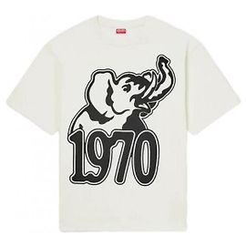 Kenzo Camiseta de algodón oversized Elefante de la jungla Negro