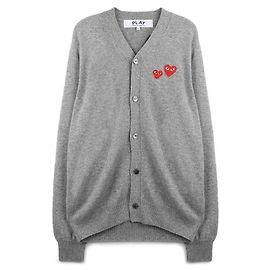 Comme Des Garcons Double Wappen Cardigan Braun