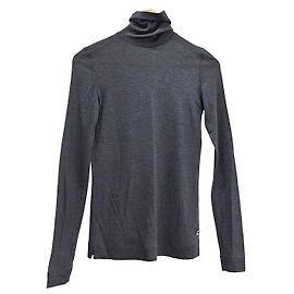 Loro Piana Kaschmir-Seiden-Pullover mit Rollkragen in Grau Braun