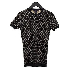 Louis Vuitton Monogram Short Sleeve Knit Black