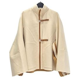 Hermès Capa de Cachemira Blanco