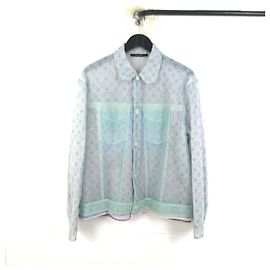 Louis Vuitton Monogram Tüll Truckerjacke Weiß
