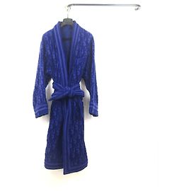 Dior Oblique Jacquard Terry Robe Gown Blue