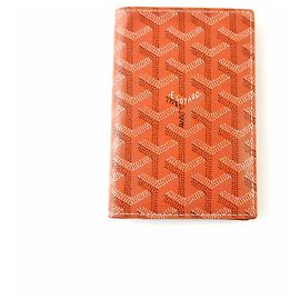 Goyard Billetera de pasaporte Grennell Roja